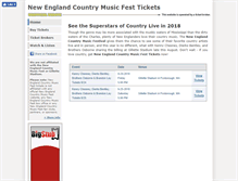 Tablet Screenshot of newenglandcountrymusicfesttickets.com